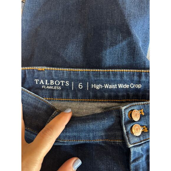 Talbots Flawless High Waist Crop Jeans Size 6 Blue - Picture 6 of 6